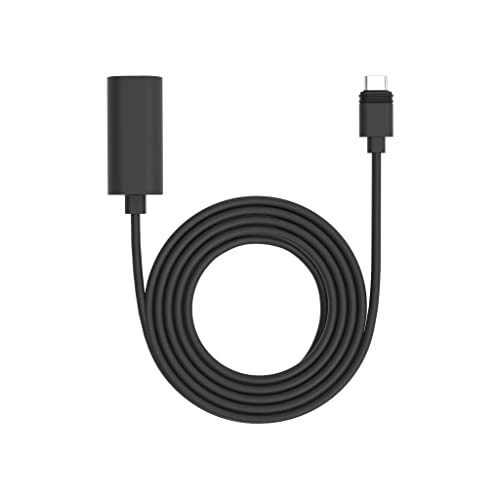 10 ft USB-C Extension Cable for USB-C Solar Panels and Cameras - I Black