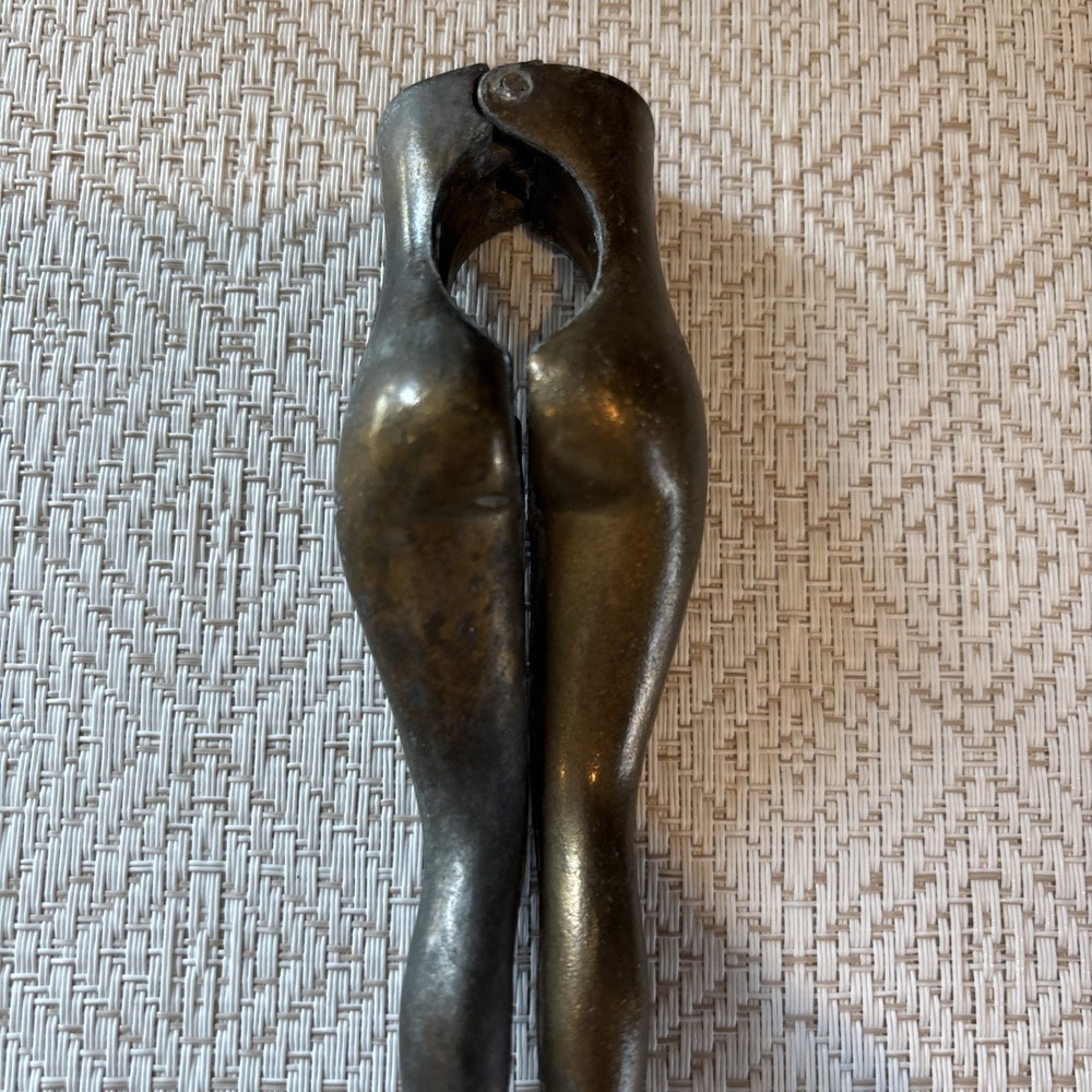 Vintage Kitschy Nutcracker Sexy Legs Bronze? Brass? Nuts