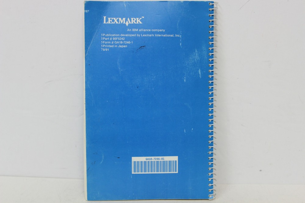 IBM PERSONAL PRINTER SERIES II 2390 & 2391 USER'S REFERENCE GUIDE MANUAL