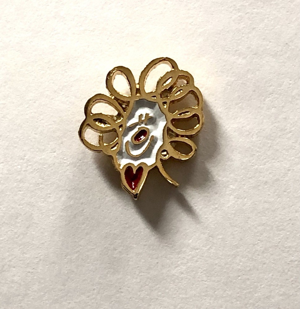 McDonald’s Vintage Pinback Enamel Crew Pin Ronald Scribble Head