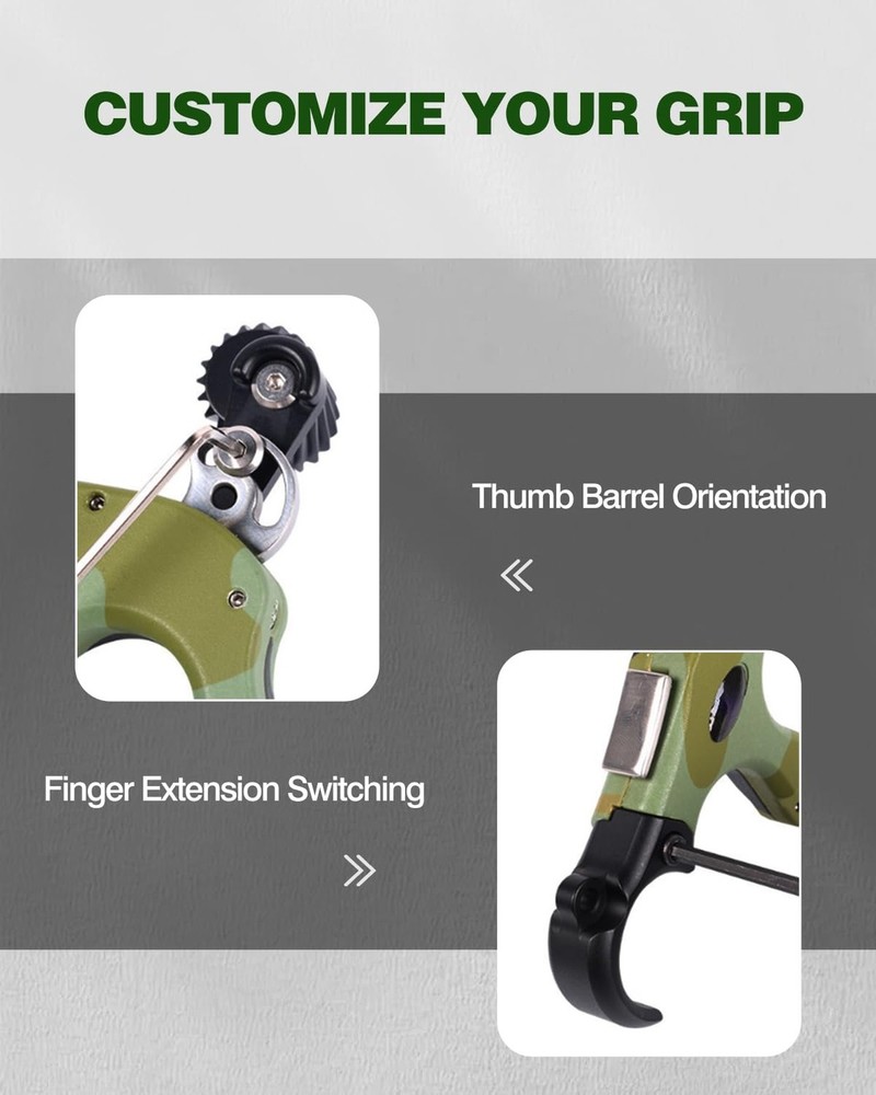 NOVASPARK Thumb Bow Release Aid for Compound Bow– 4 & 3 Finger Bow Release | ...