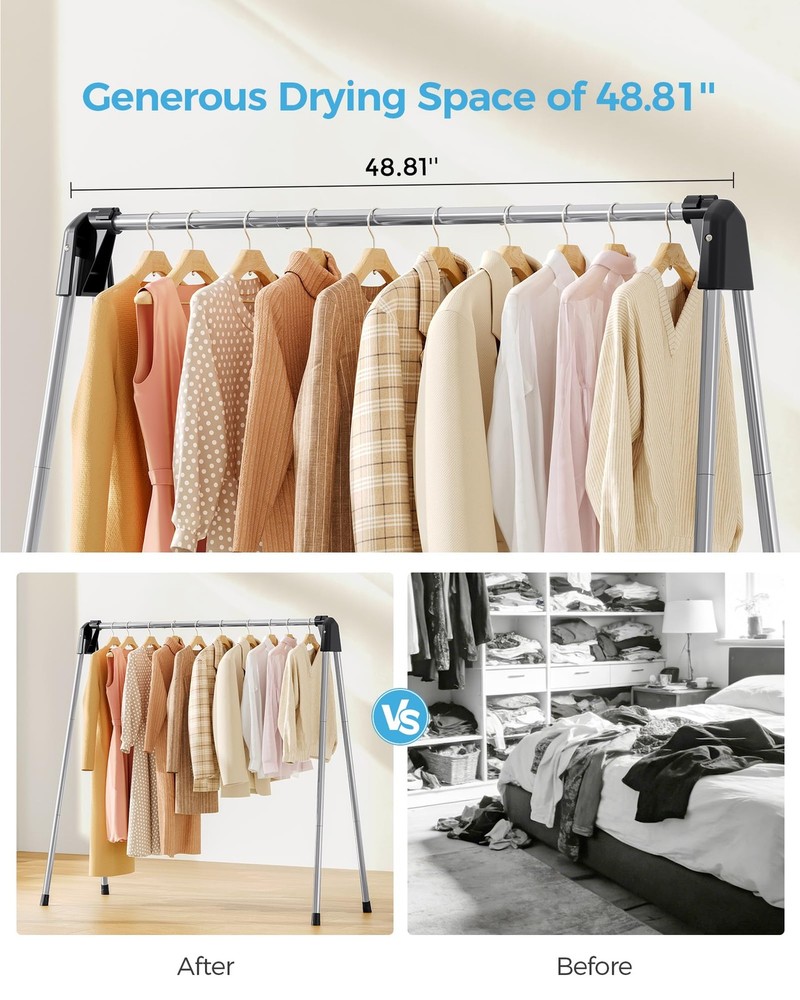Clothes Drying Rack Foldable, Stainless Steel Laundry Drying Rack Collapsible...
