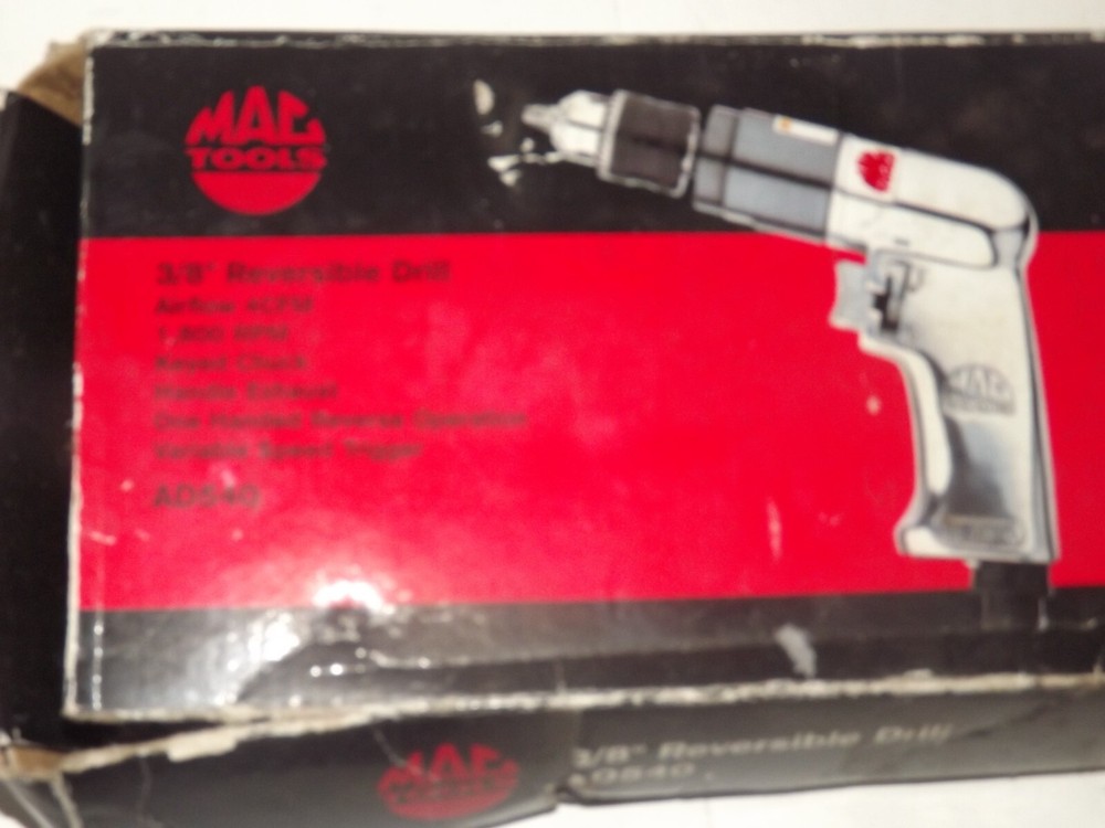 New Mac Tools 3/8" Reversible Drill AD540