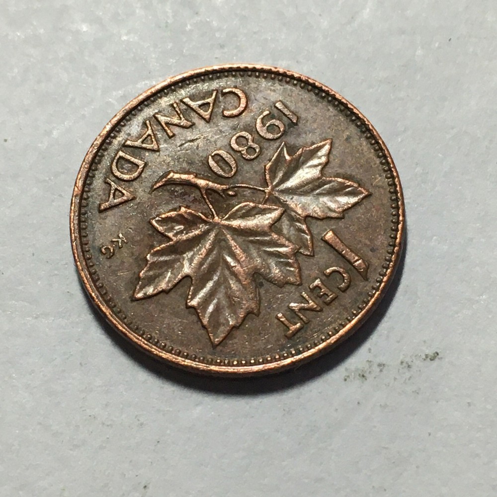 1980 CANADA ONE CENT COIN