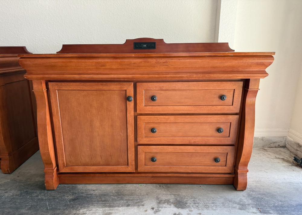 Samuelson Beverage Cooler Cabinet with 3 Drawers, and built in outlets, Disney