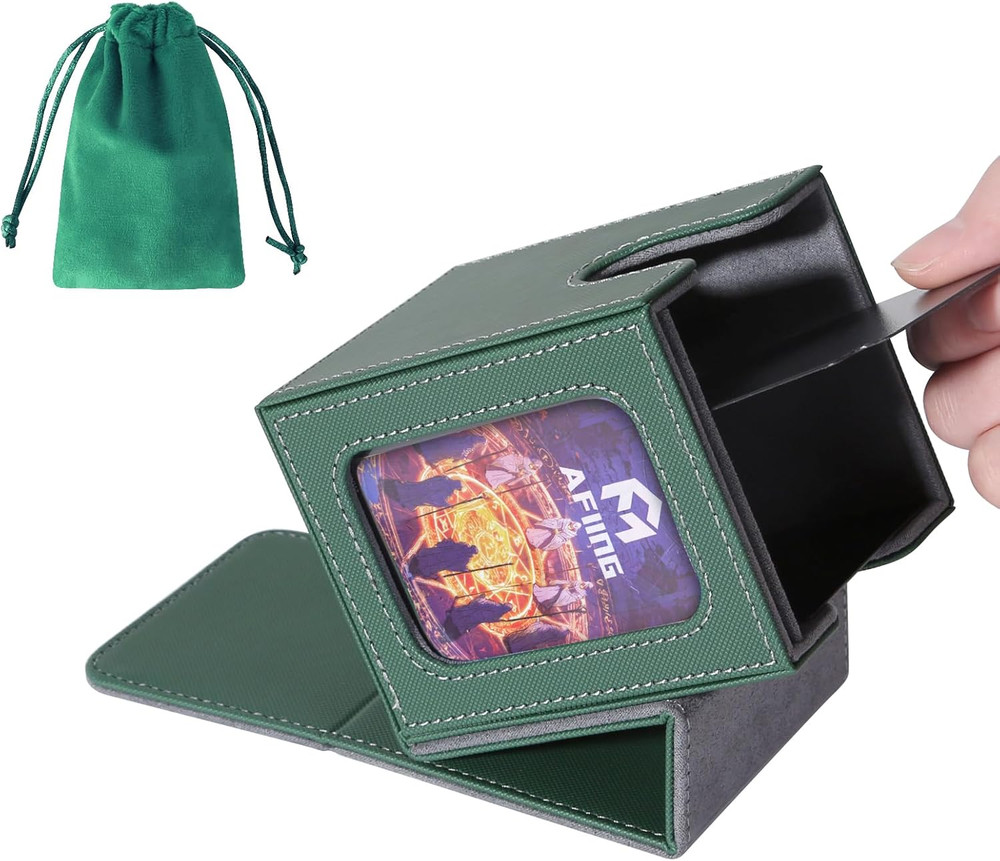 MTG Deck Box for Commander Display,Card Deck Box Fits 100 Double Sleeved Cards,