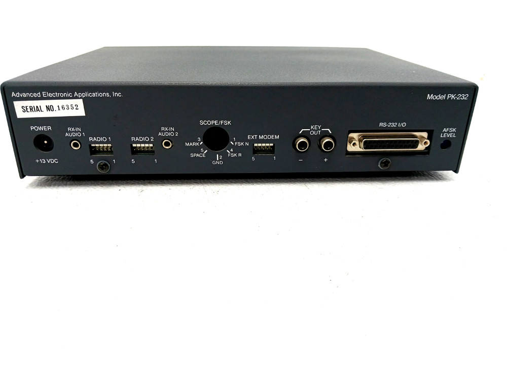 AEA PAKRATT PK-232 Multimode Data TNC Data Controller Packet Radio - WORKS