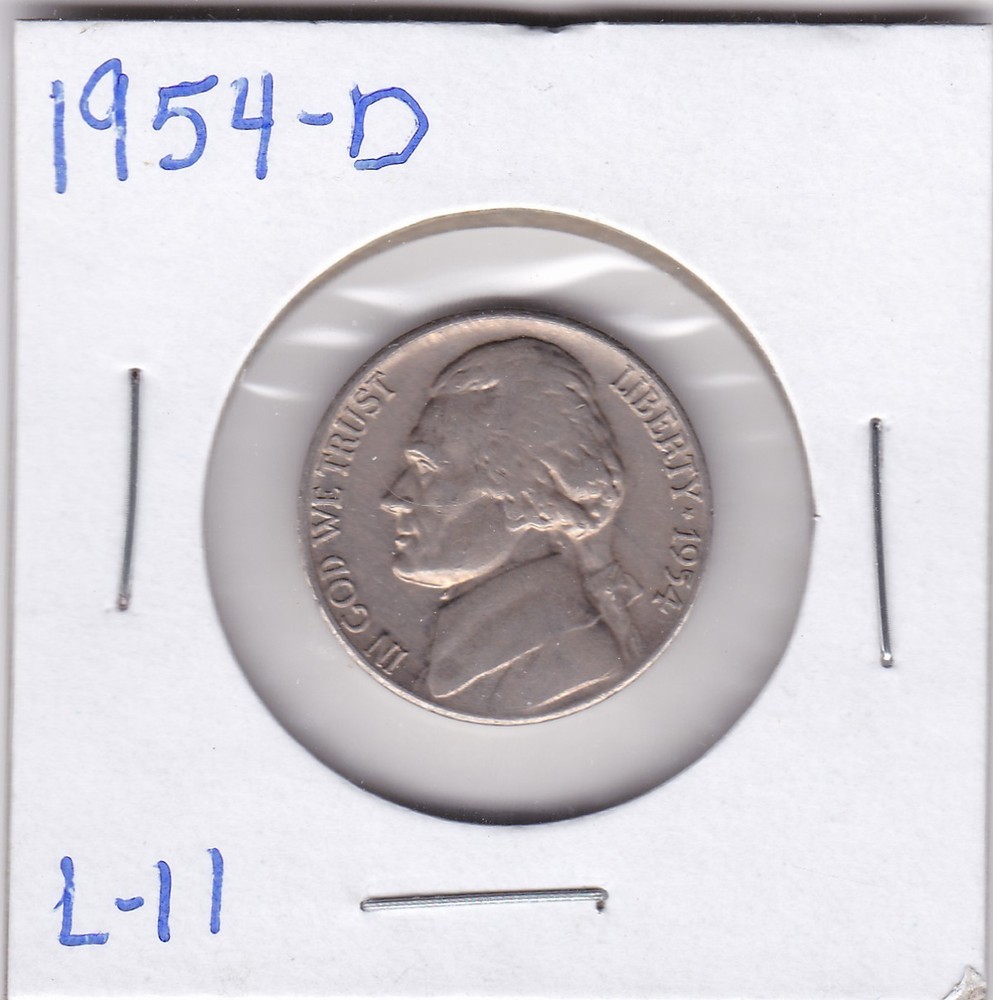 1954-D Jefferson Nickel L11