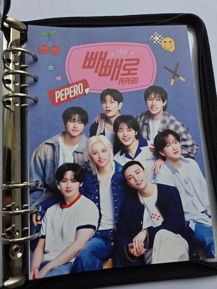 Stray Kids x Pepero Official Diary 6-Ring Binder