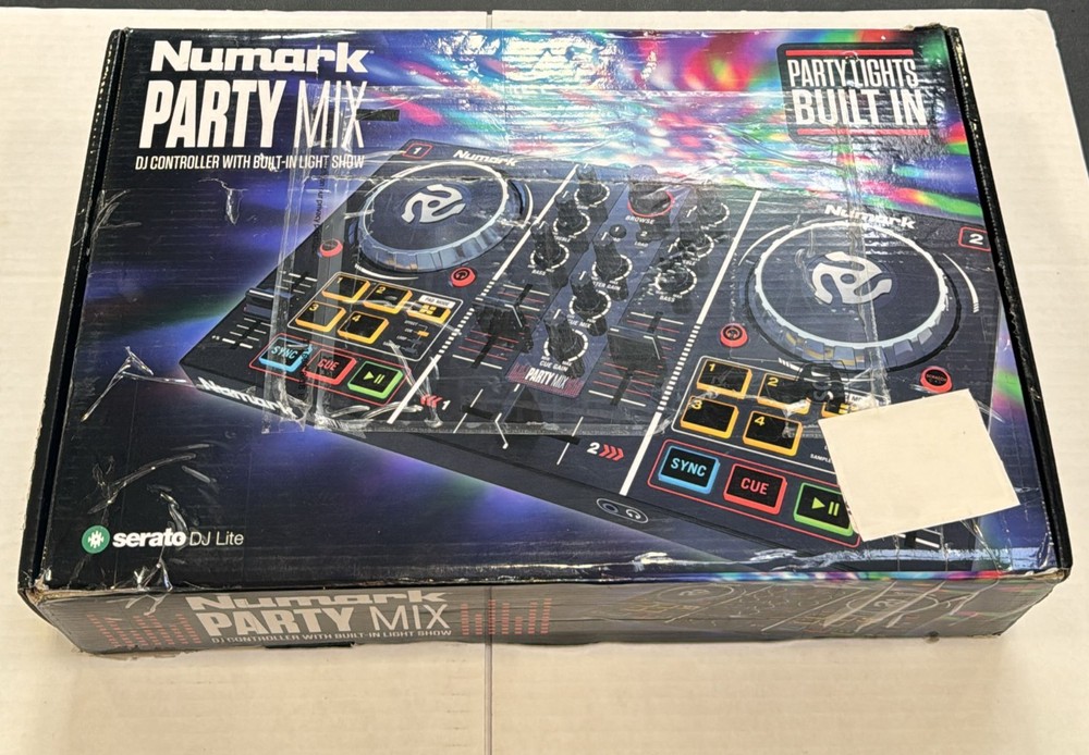 Numark Party Mix Double Deck DJ Controller w/Built-In Light Show