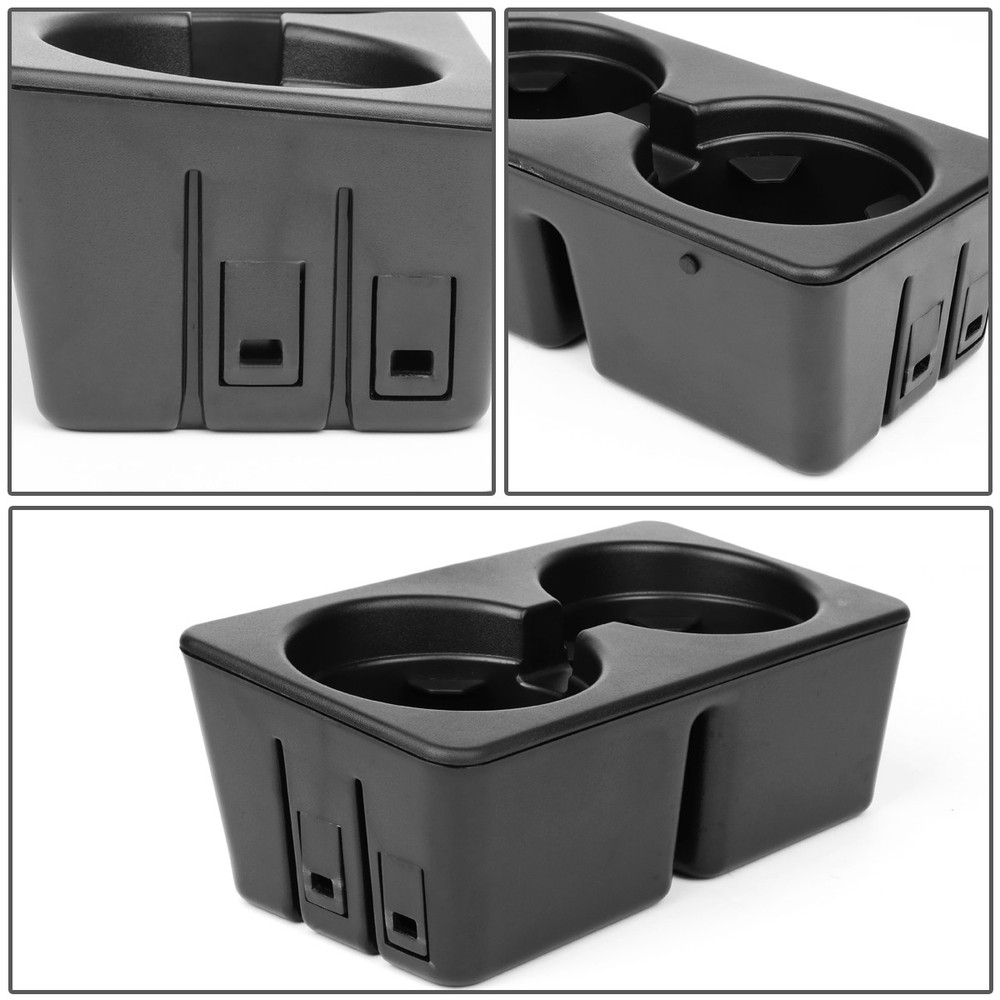 [OPEN BOX]FRONT FLOOR CONSOLE DUAL CUP HOLDER INSERTS FOR 07-14 SILVERADO SIERRA