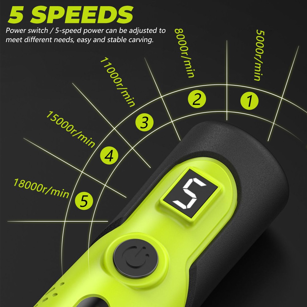 USB Rechargable Electric Engraving Pen with 231bits,Mini Cordless Rotary Tools
