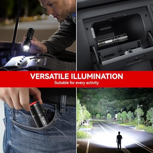 Tactical Flashlight S2000-2 Pack Bright Military Grade LED 2 PACK Black