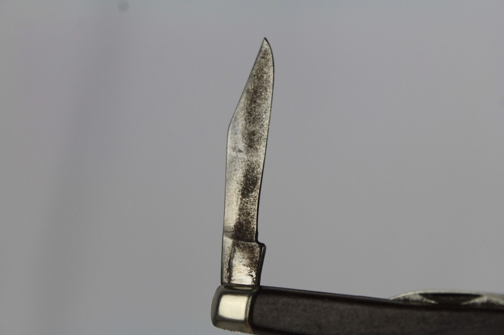 Vintage SABRE Multi Blade Folding Black Pocket Knife