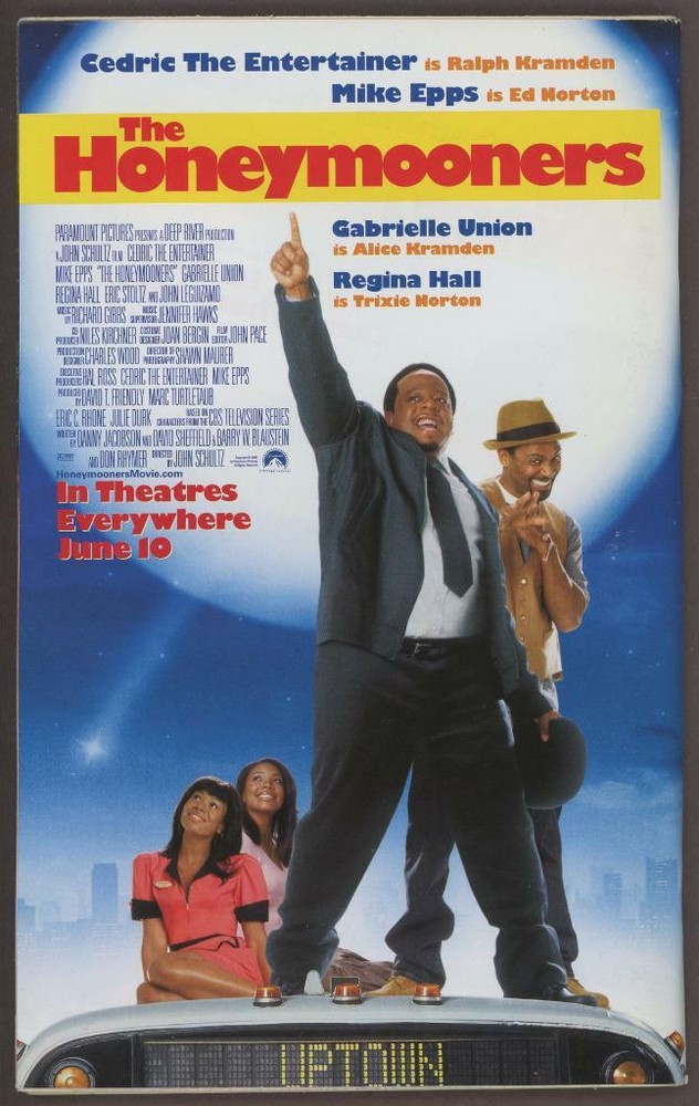 Gabrielle Union - Cedric the Entertainer - Hall+ Honeymooners signed program JSA
