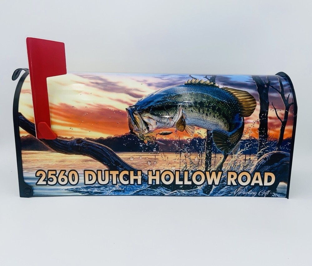 Bass fish Custom Mailbox: Popular Gift Idea