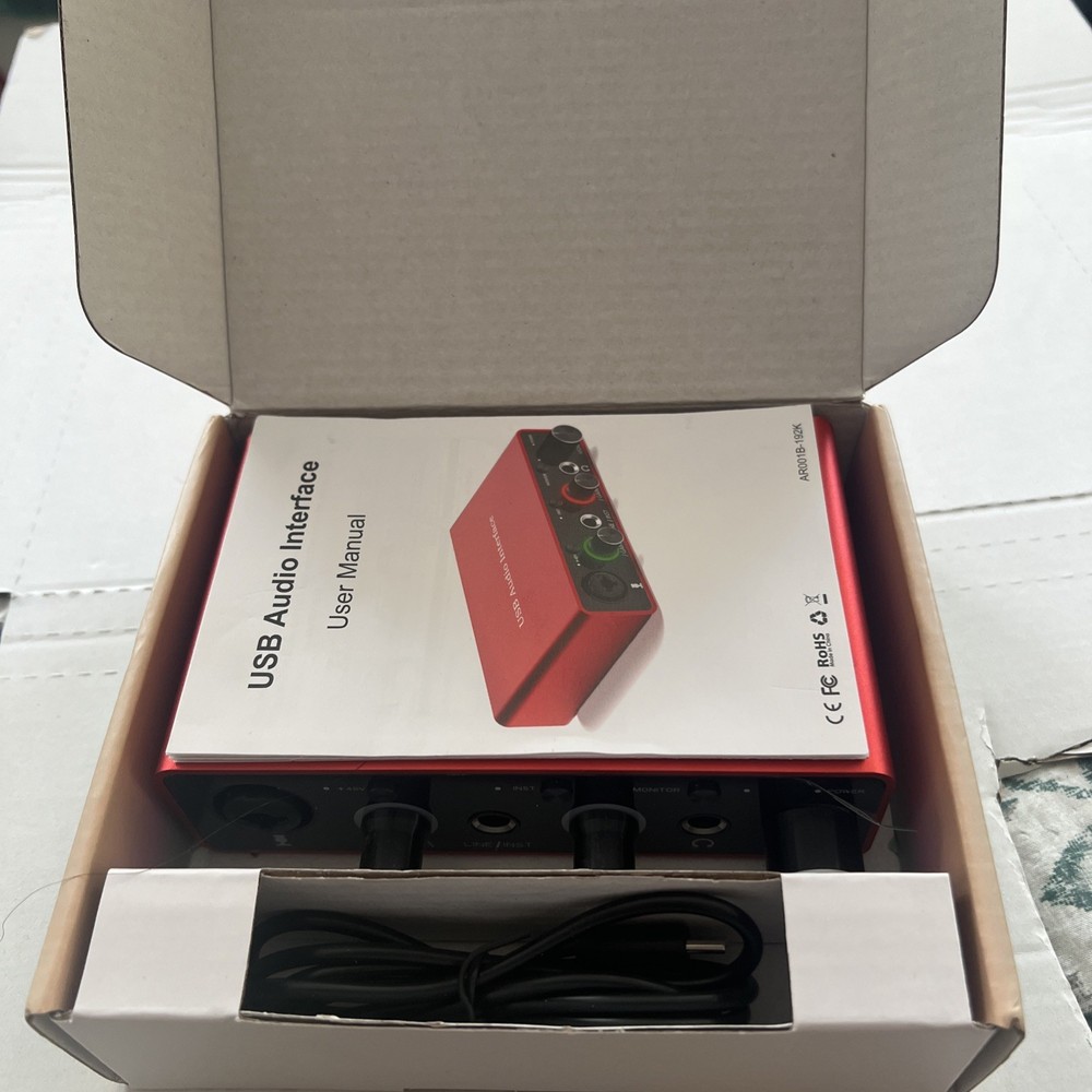 USB Audio Interface for PC High-Quality Recording Equipment