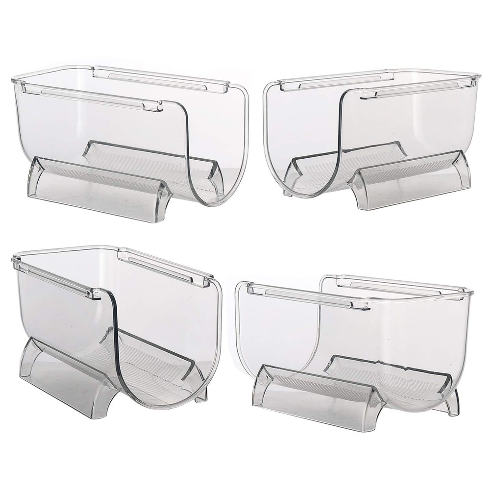 Cheeren 2 Pack Plastic Stackable Water Bottle 20.5x10x10.7 centimetres, Clear