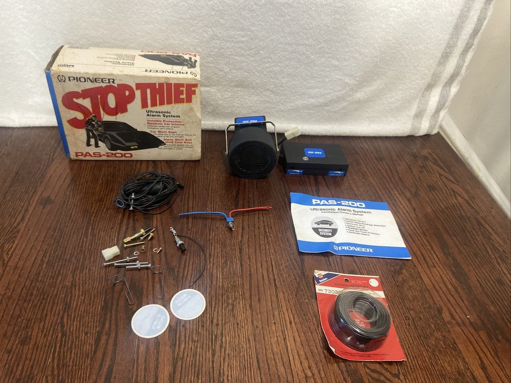 Pioneer PAS-200 Remote Controlled Alarm System UNTESTED READ DESCRIPTION