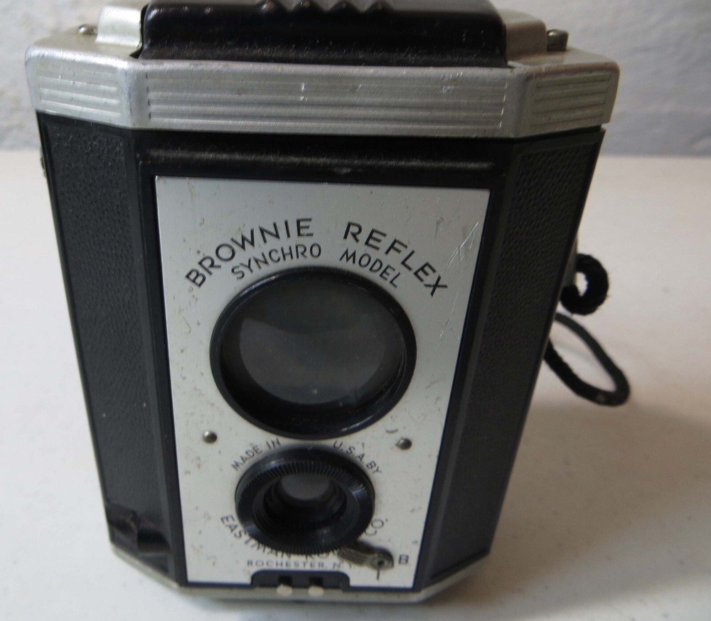 Brownie Reflex Synchro Model Kodak Camera Vintage Untested