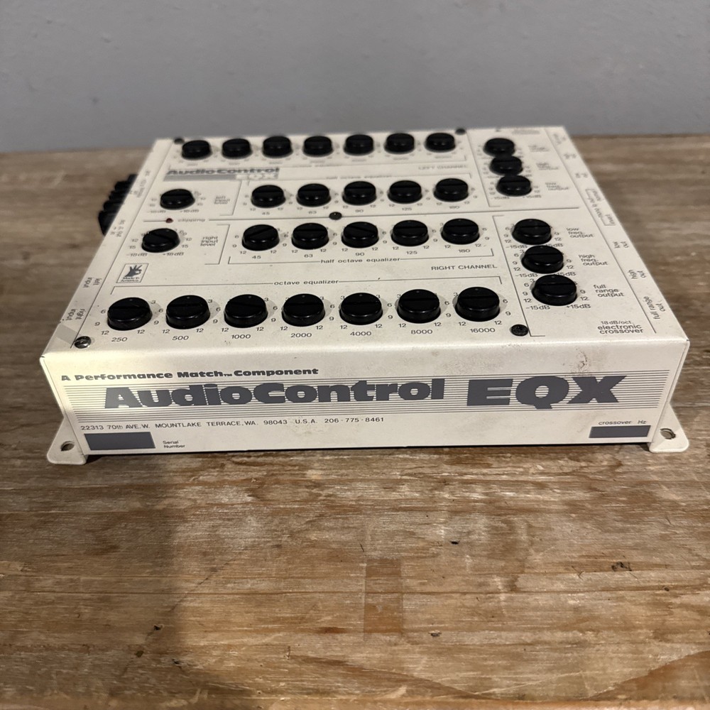 Audio Control EQX (1ST GEN) 1/2 & 1 Octave Auto Equalizer Electronic Crossover