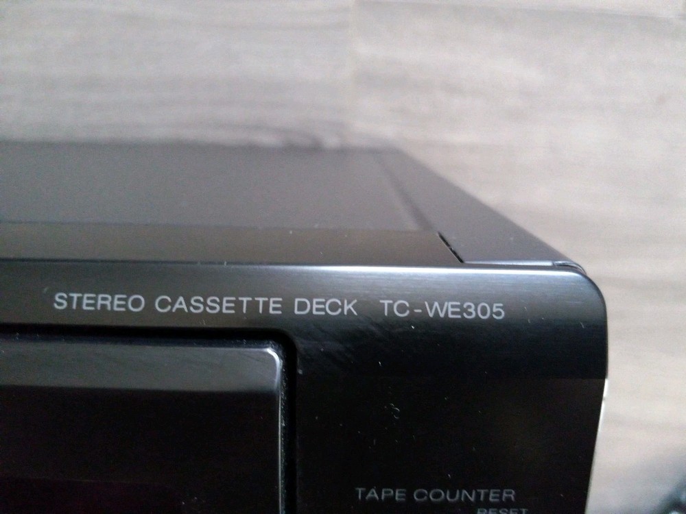 Sony TC-WE305 Dual Cassette Deck Tested Works "Please Read Description"