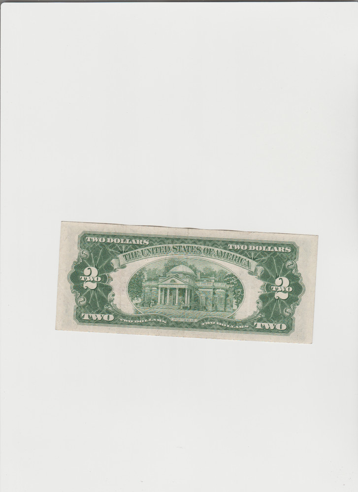 1953-B $2 Red Seal Note in lightly circulated condition.