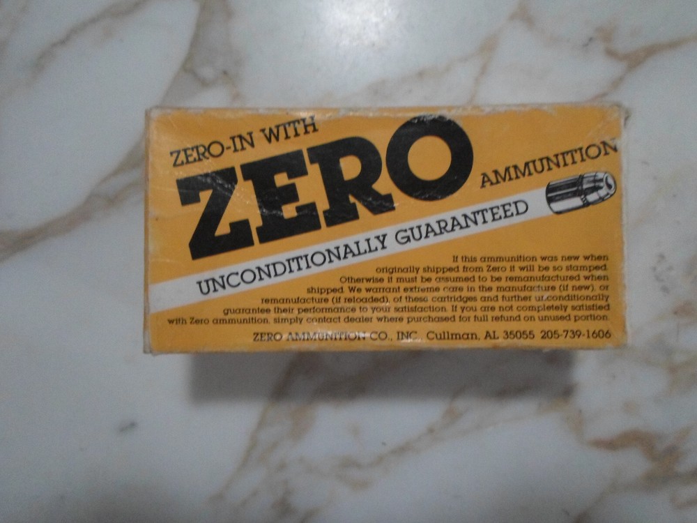 Vintage Zero 38 Special 125 Grain JSP + P Empty Ammo Box