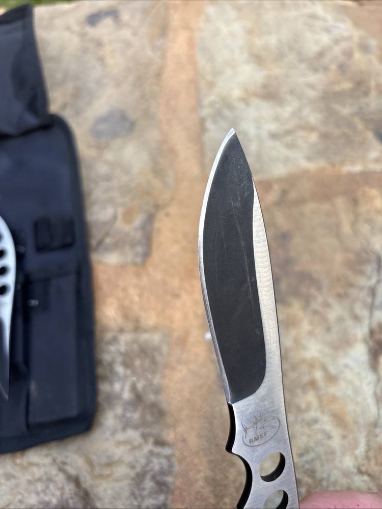 RMEF 3-Piece Game Processing Knife Set Boning Caping Gut Hook w/Case