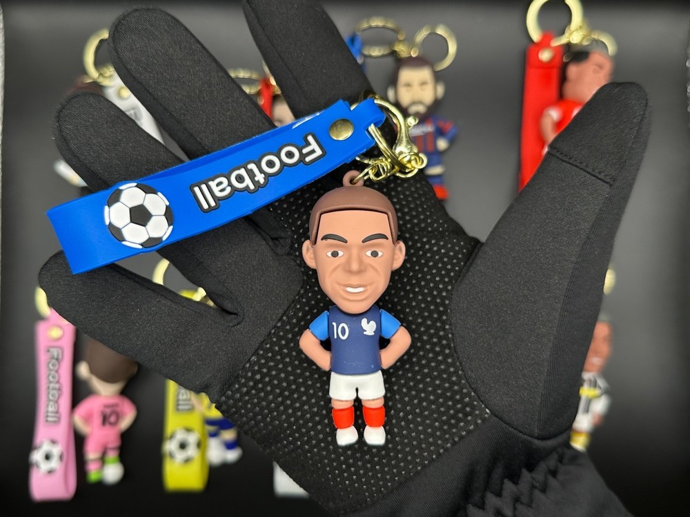 3D Soccer Figure Player Keychain