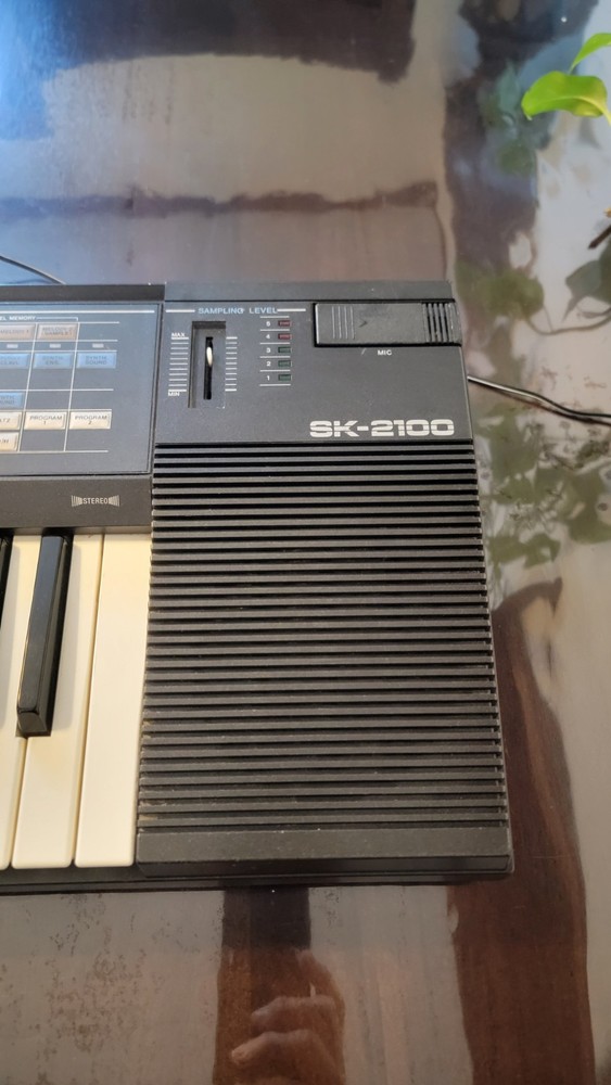 Casio SK-2100 Sampling Keyboard, Vintage Casio Sampling Keyboard