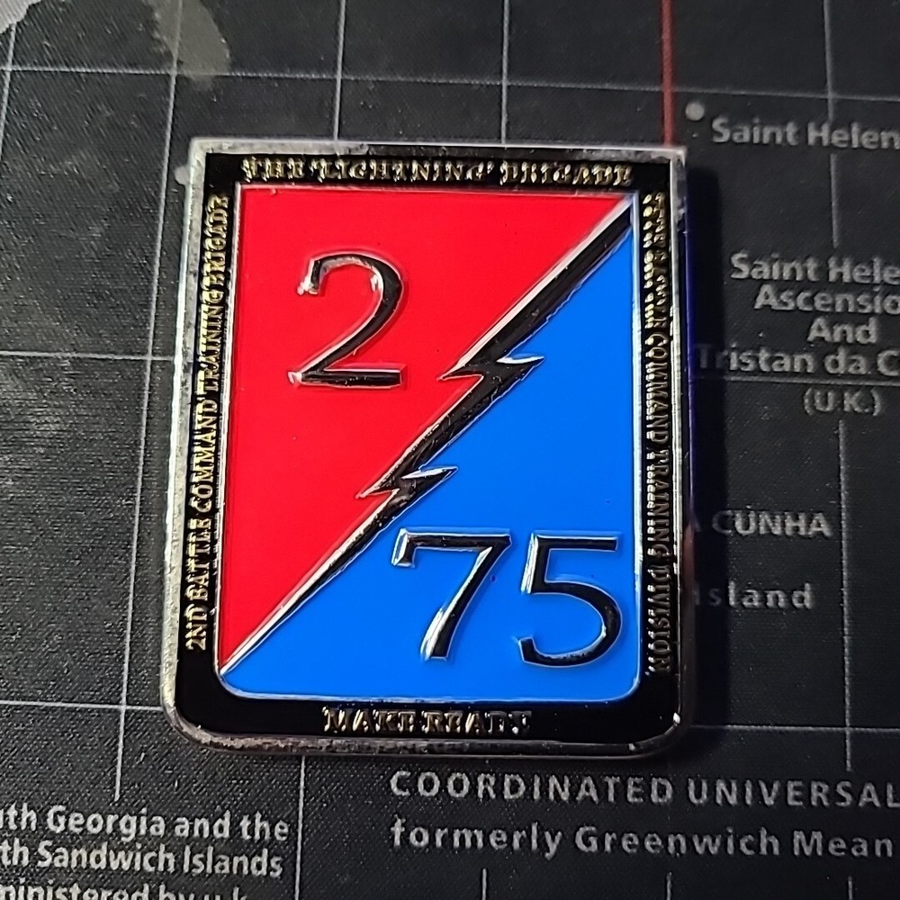 2nd Brigade 75th Battle Command Training Division Lightning Challenge Coin