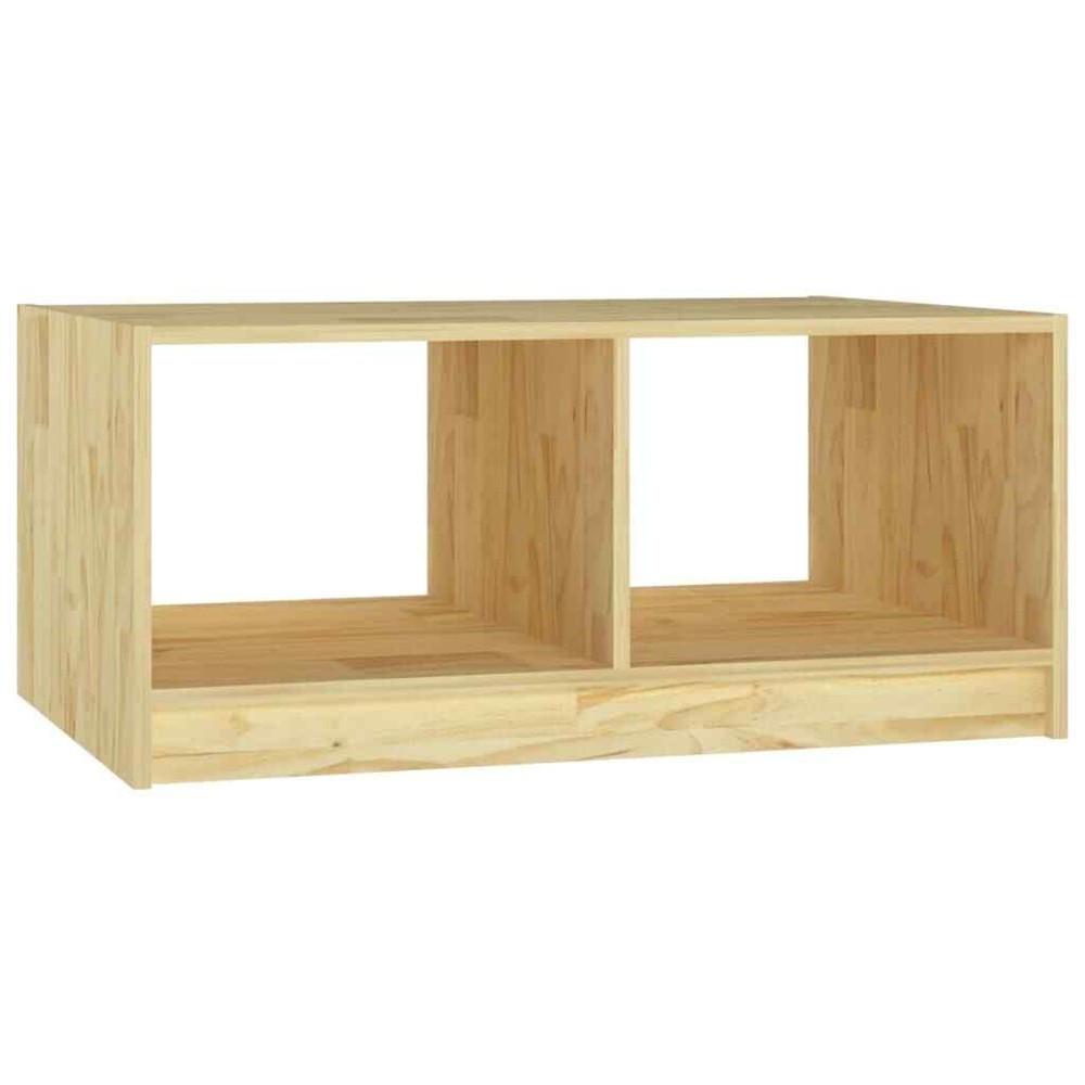 Solid Pinewood Coffee Table 29.5"x13.2" Couch End Table Multi Colors vidaXL