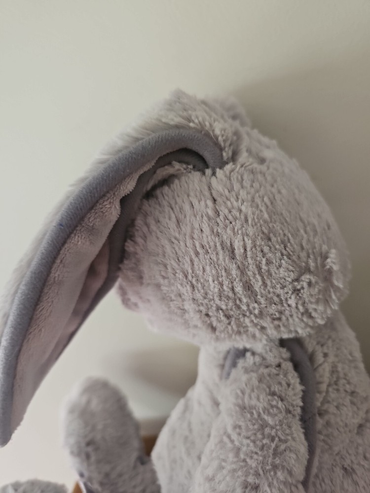 Large GEMMA Plush Grey BUNNY RABBIT Christopher Collection 50cm Approx Stuffed