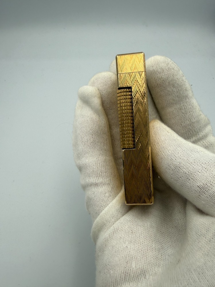 Mint Working Dunhill Gas Lighter Gold with box