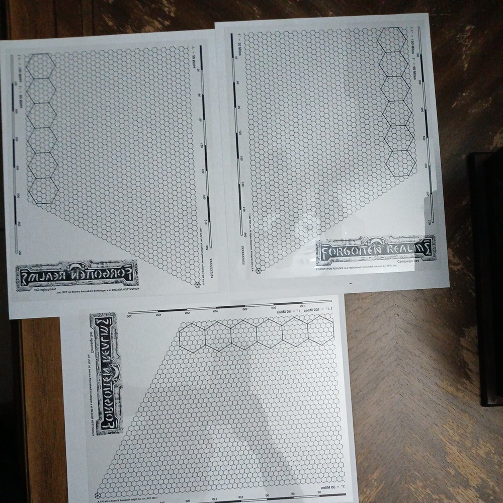 Forgotten Realms Bos Set Dungeons & Dragons TSR 1085 please read script details