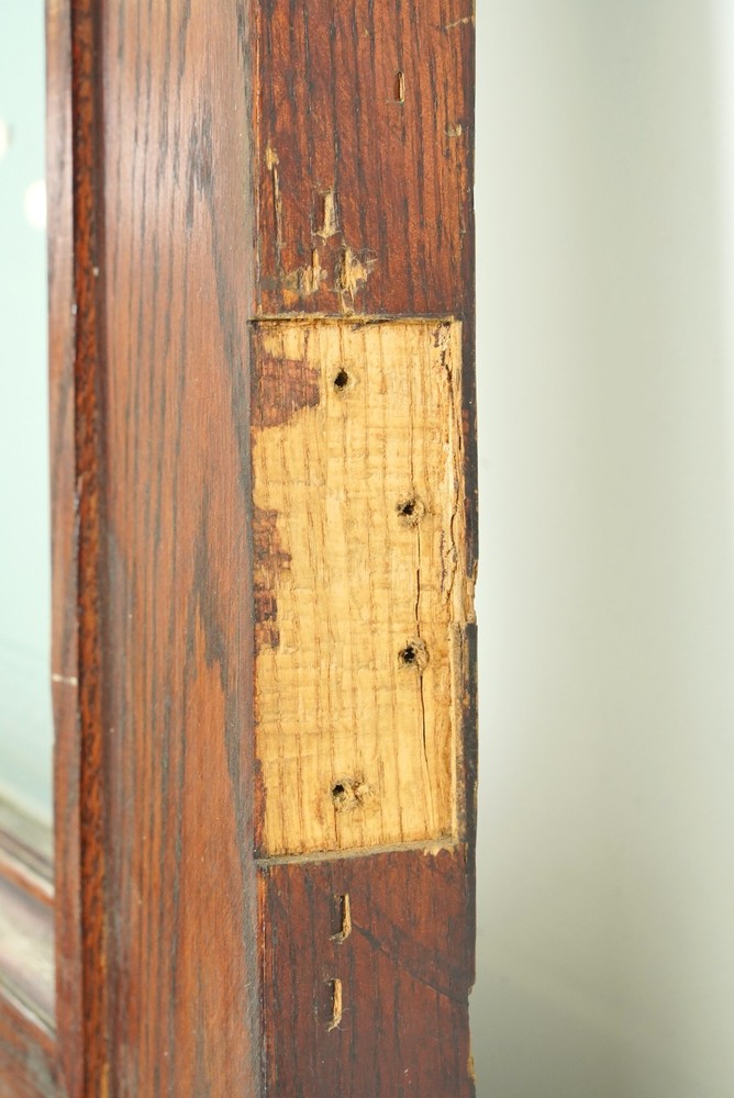 Half Lite One Panel Oak Double Doors 88.625 x 71.5 in.