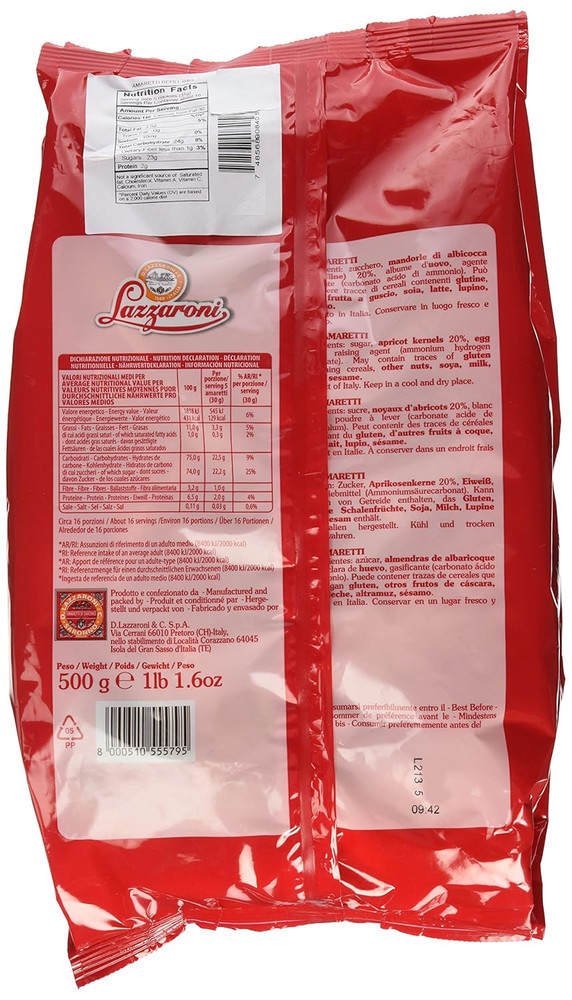 Amaretti Biscuits Refill, 1 Lb 1.6 Oz