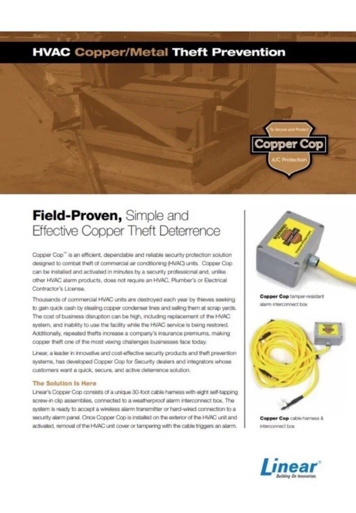 Linear Security Solutions CC3008 Copper Cop Air Conditioning Tamper Detector