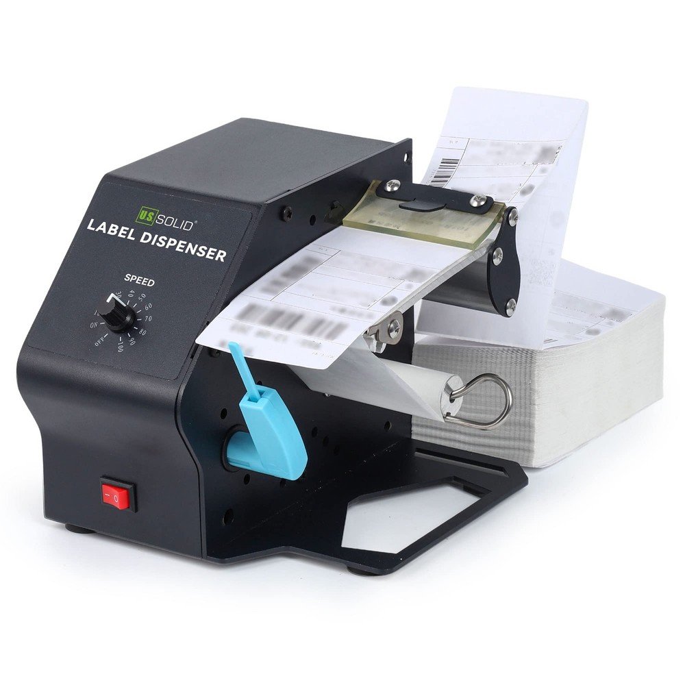 U.S. Solid Automatic Label Dispenser 4.7 in Width 7.88 in Roll Diameter