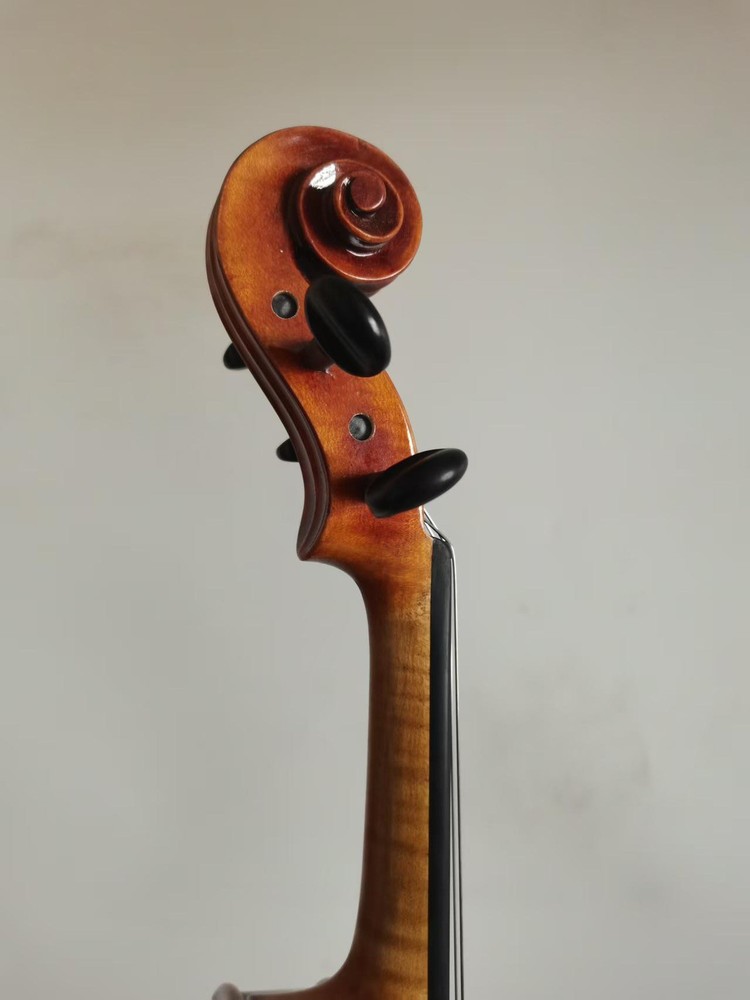 Master 4/4 violin 1pc Solid flamed maple back spruce top hand Made 0236