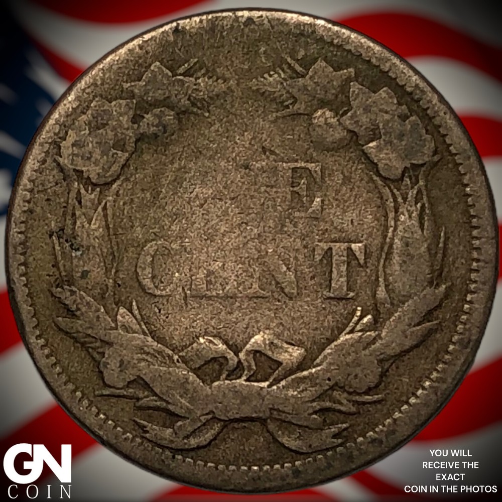 1858 Flying Eagle Cent Penny X9311