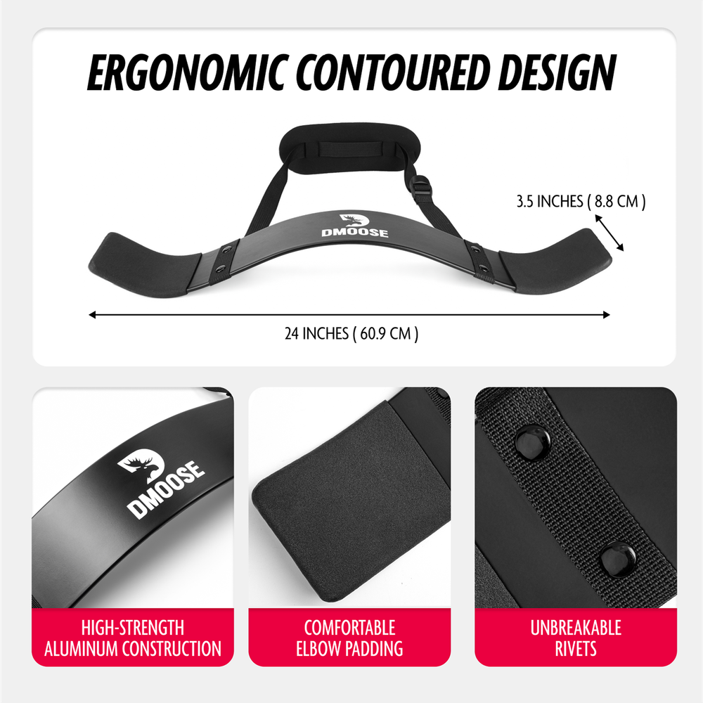 DMoose Arm Blaster for Bigger Biceps & Triceps, Isolation Training Workout