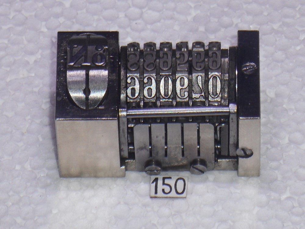 SUPER SPEED | letterpress Reverse numbering machine | 150