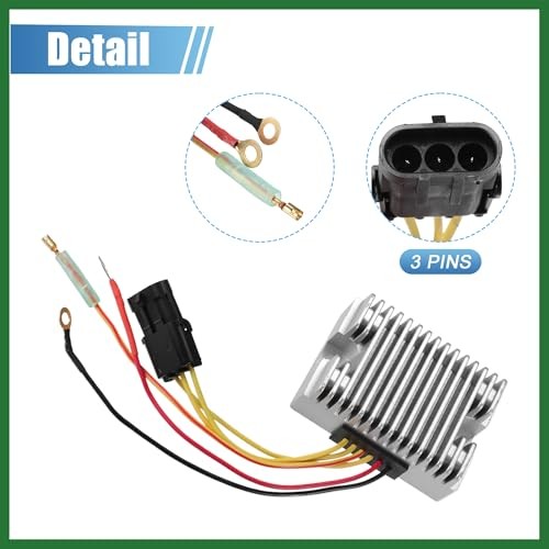 1 Pcs Motorcycle Voltage Regulator Rectifier Replacement for Polaris Hawkeye