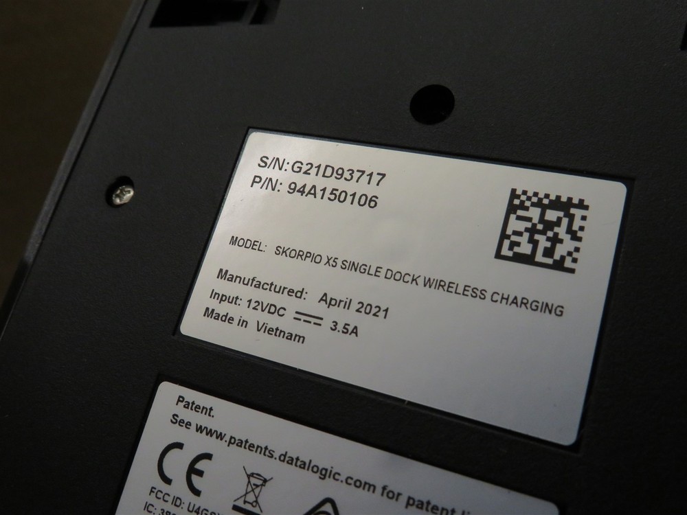 Datalogic 94A150106 Skorpio X5 Single Dock Wireless Charging