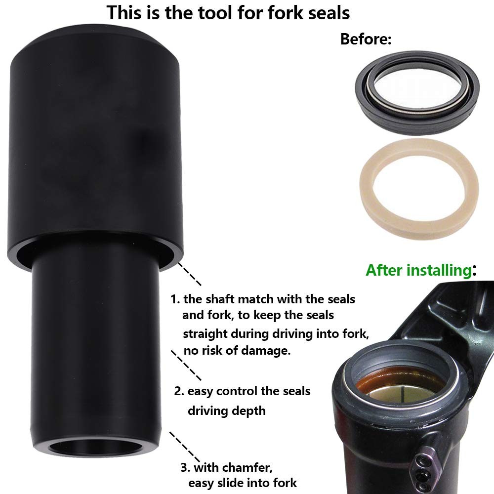 Dust Seal Installation Tool Fork Driver Wiper Black