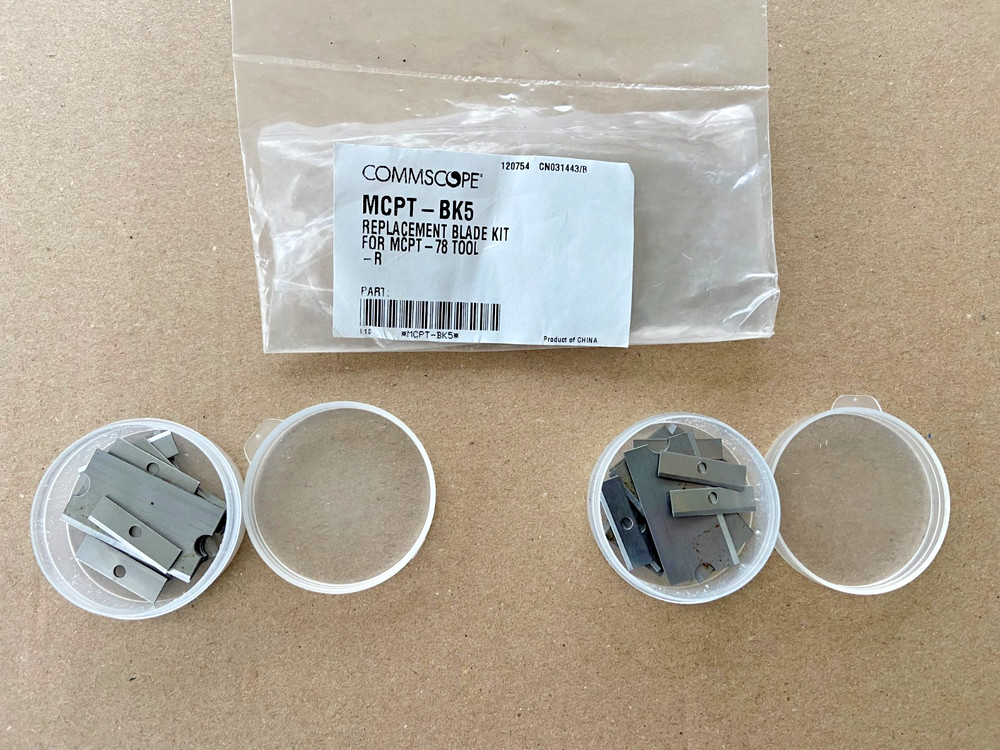 Andrew Commscope MCPT-BK5 replacement blade set for MCPT-78 tool Easiax Heliax