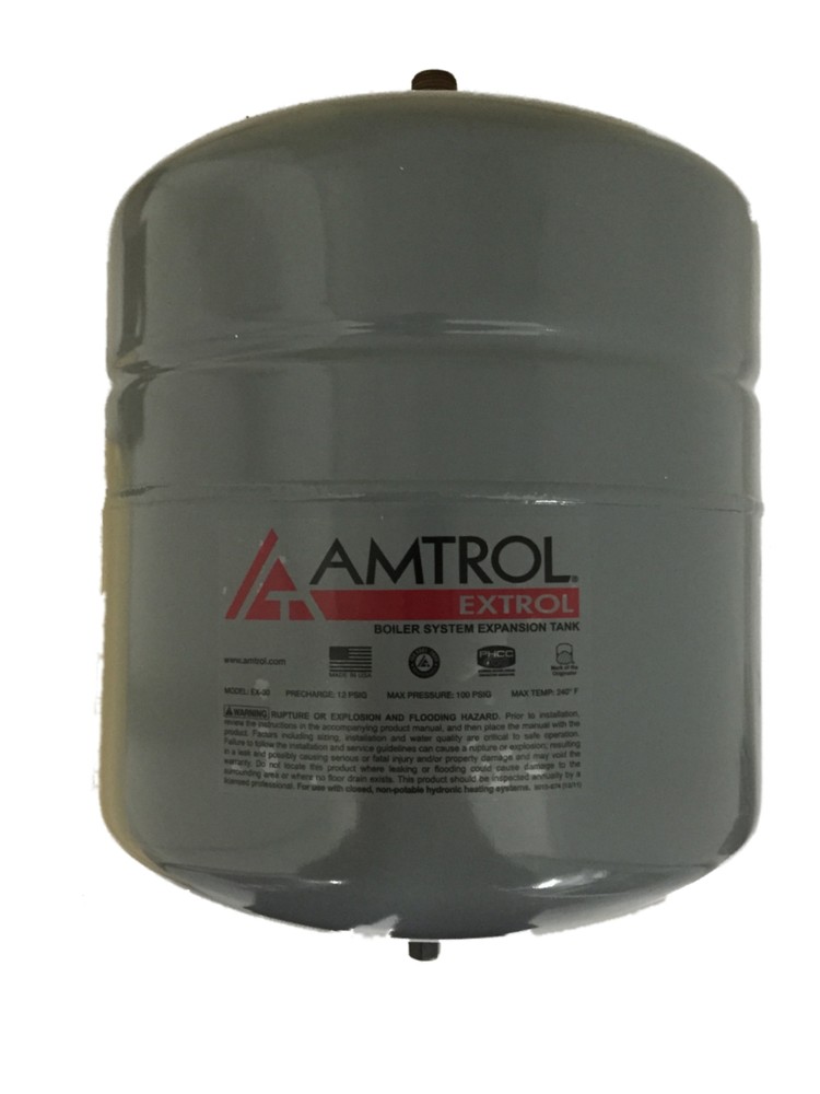 Amtrol Extrol EX-30 EX30 Boiler Expansion Tank 4.4 Gallon Volume #102-1