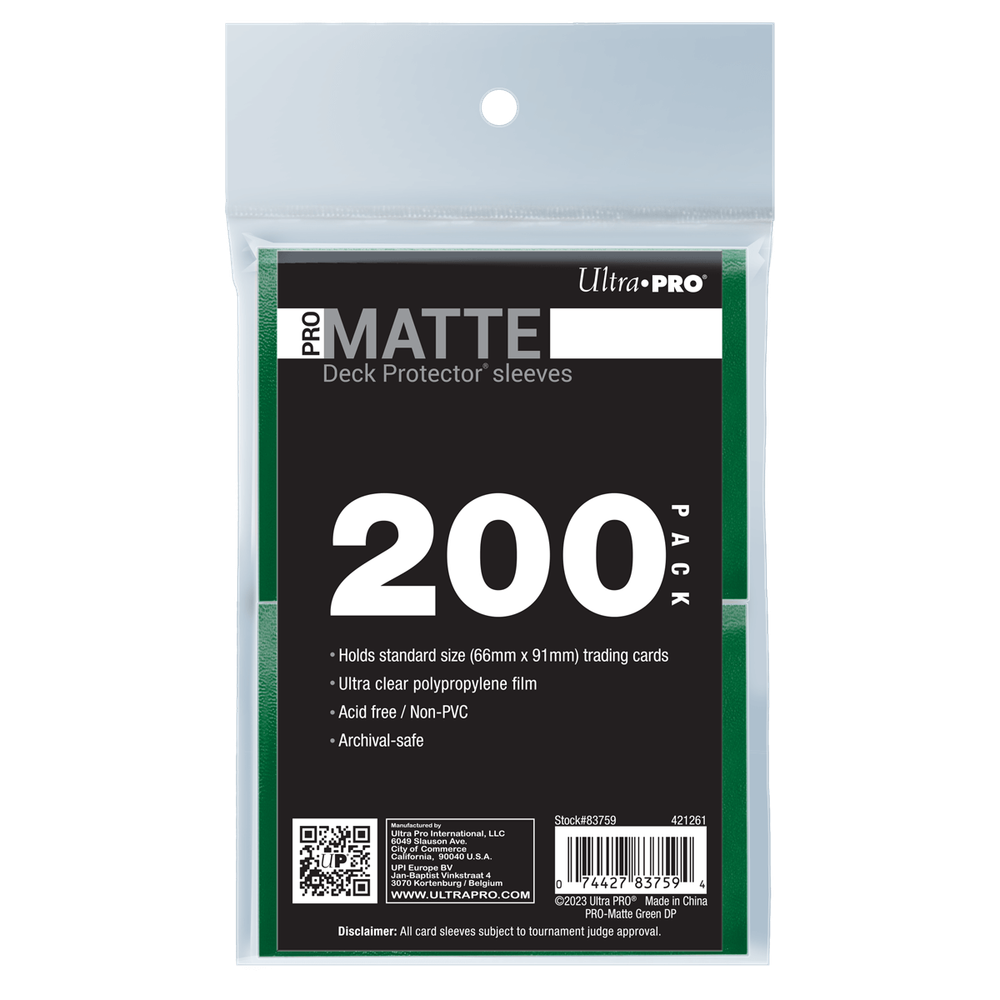 Ultra PRO-Matte Standard Deck Protector Sleeves Holder Organizer Bundle 100 Ct